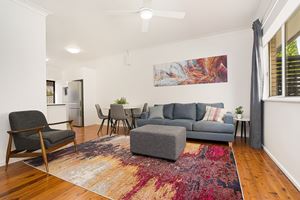 The Living Room at Adamstown Short Stay Apartments.