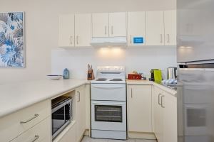 A Fully Equipped Kitchen at Mayfield Short Stay Apartments.