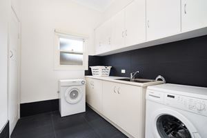A fully equipped laundry is provided at Cooks Hill Cottage.