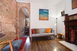 The lounge room at 9 Alfred Street Terrace.