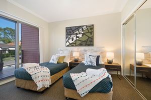 The Second Bedroom of a 2 Bedroom Townhouse Apartment at Birmingham Gardens Townhouses.